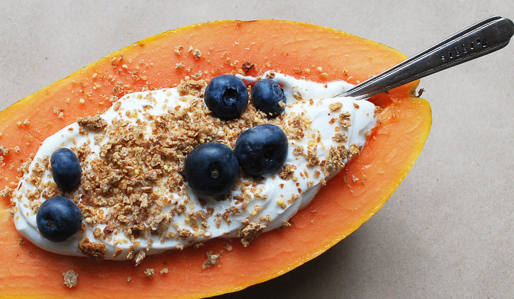 siggi's Icelandic-style yogurt: skyr - Papaya Breakfast Boat