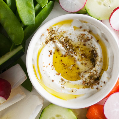 Trempette au skyr et zaatar