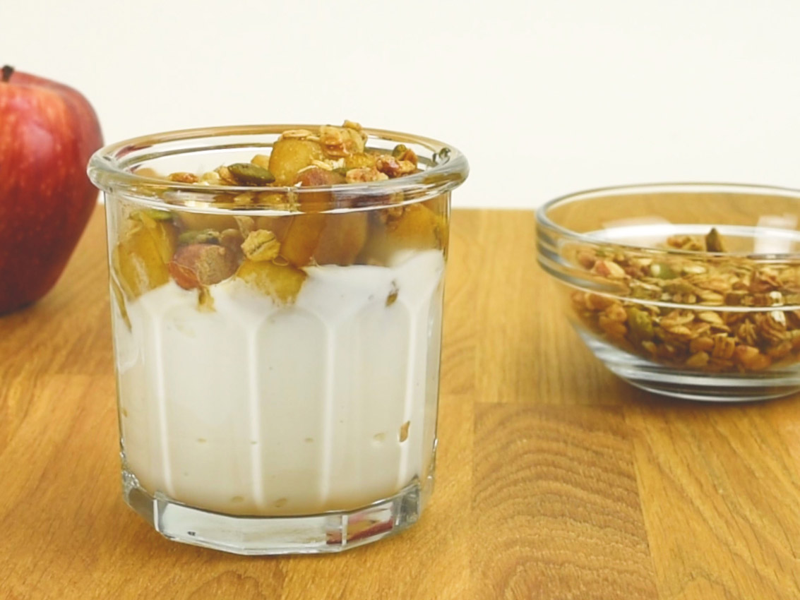 cinnamon apple parfait