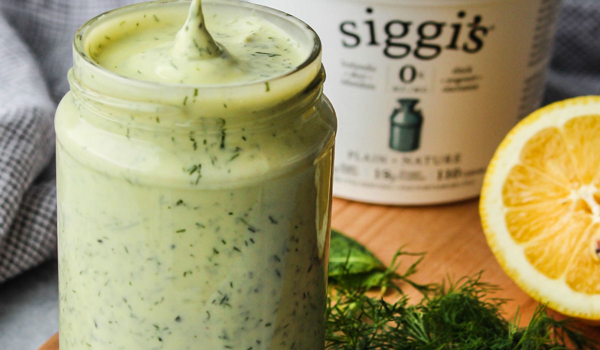 siggi's Icelandicstyle yogurt skyr dill and mint salad dressing